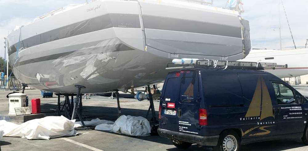 Préparation et équipement de bateaux neufs Voilerie Service à Gruissan